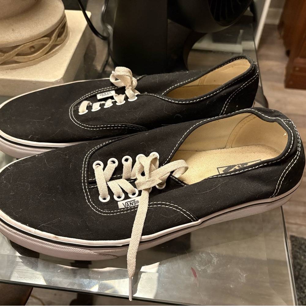 Vans Black Canvas Sneakers Classic Skate Style